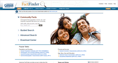 Desktop Screenshot of factfinder.census.gov
